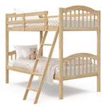 long horn natural twin over twin bunk bed