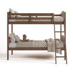 long horn hazelnut twin over twin bunk bed