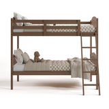 long horn hazelnut twin over twin bunk bed