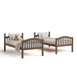 long horn hazelnut twin over twin bunk bed