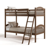 long horn hazelnut twin over twin bunk bed