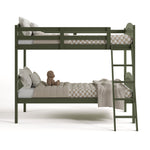 long horn olive twin over twin bunk bed