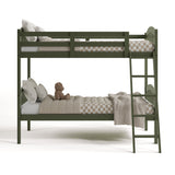 long horn olive twin over twin bunk bed