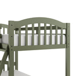 long horn olive twin over twin bunk bed
