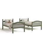 long horn olive twin over twin bunk bed