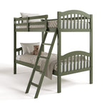 long horn olive twin over twin bunk bed