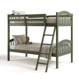 long horn olive twin over twin bunk bed