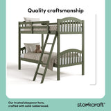 long horn olive twin over twin bunk bed style callout