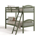 long horn olive twin over twin bunk bed