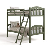 long horn olive twin over twin bunk bed