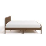 porto hazelnut king bed side view