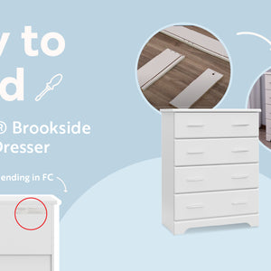 How to build Storkcraft Brookside 4 Drawer Dresser for model numbers ending in FC