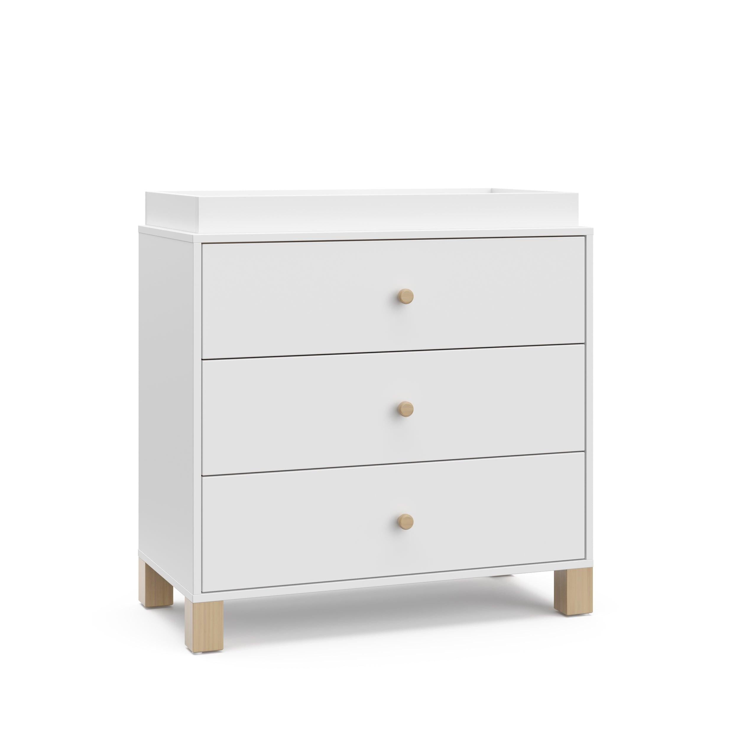 3 chest dresser Storkcraft California 3 Drawer Chest with Topper with Driftwood