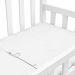 Close-up view of white changing pad