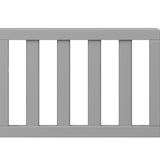 front view of pebble gray toddler safety guardrail