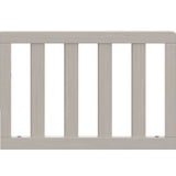 front view of brushed fog toddler safety guardrail