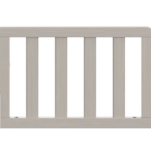 front view of brushed fog toddler safety guardrail