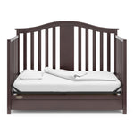 espresso crib with drawer in daybed conversion