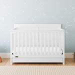 Graco® Hadley 5-in-1 Convertible Crib with Drawer.