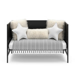 black crib in daybed conversion