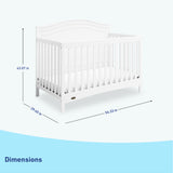 Graco® Paris 4-in-1 Convertible Crib.