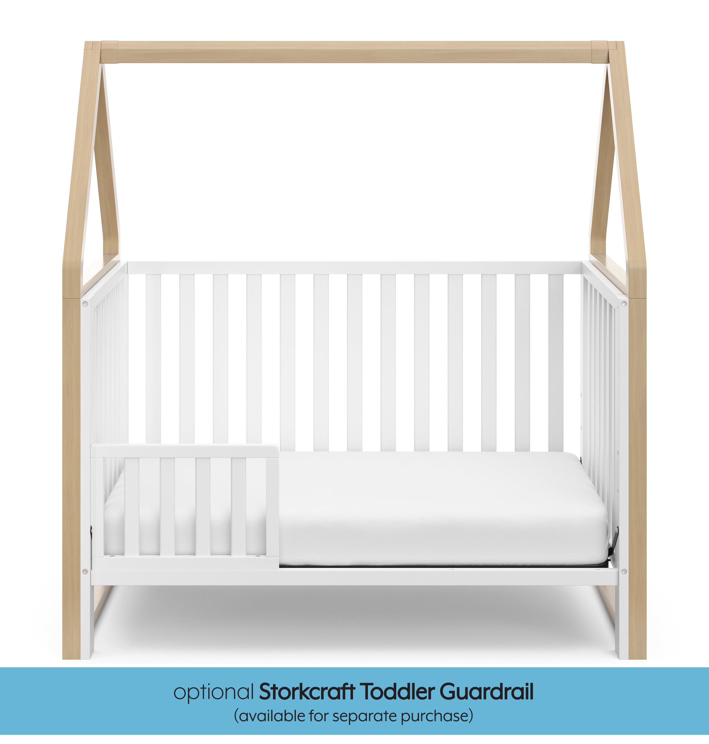 Storkcraft® Orchard 6-in-1 Convertible Canopy Crib.