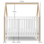 Storkcraft® Orchard 6-in-1 Convertible Canopy Crib.