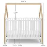 Storkcraft® Orchard 6-in-1 Convertible Canopy Crib.