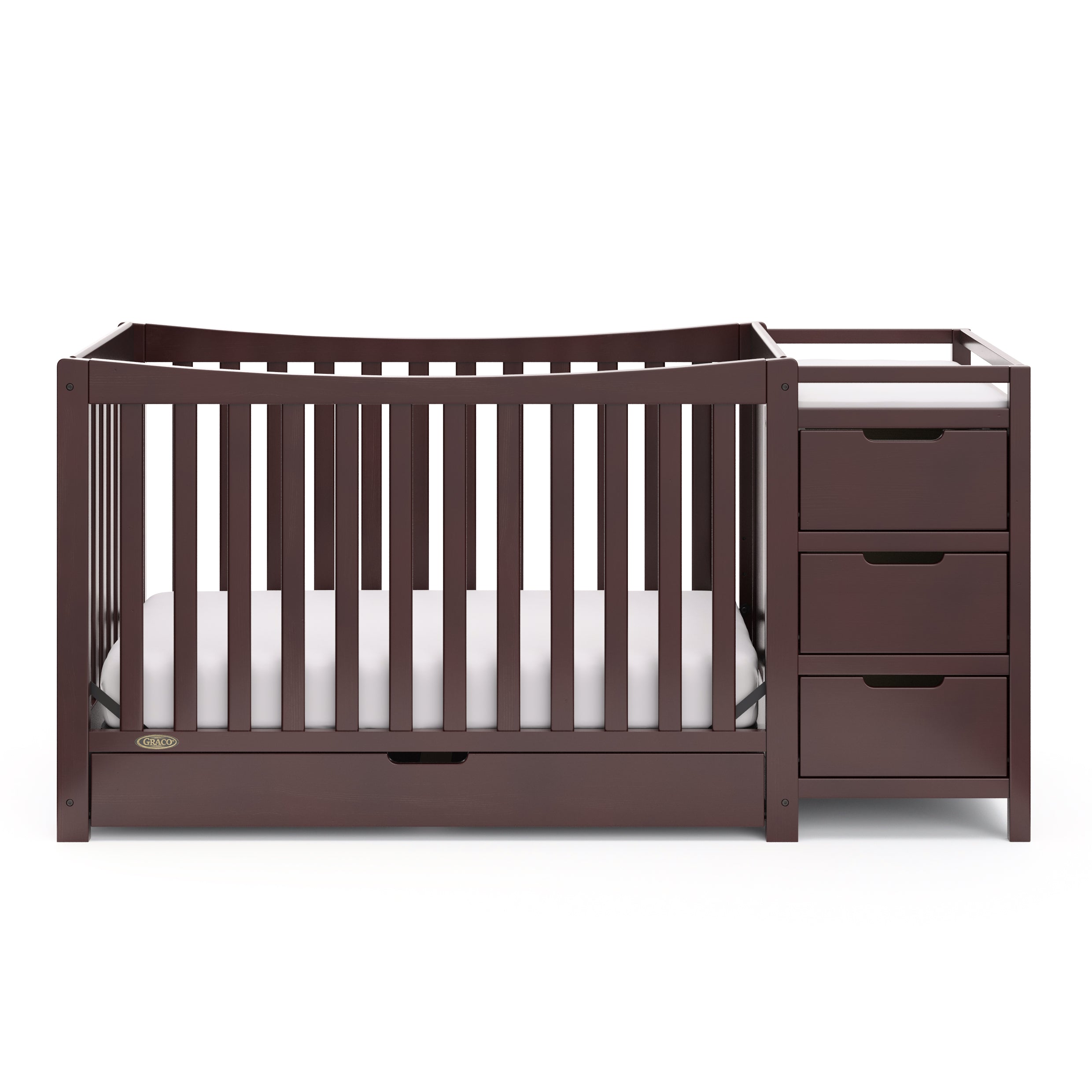 Graco® Remi 4-in-1 Convertible Crib & Changer with Drawer.