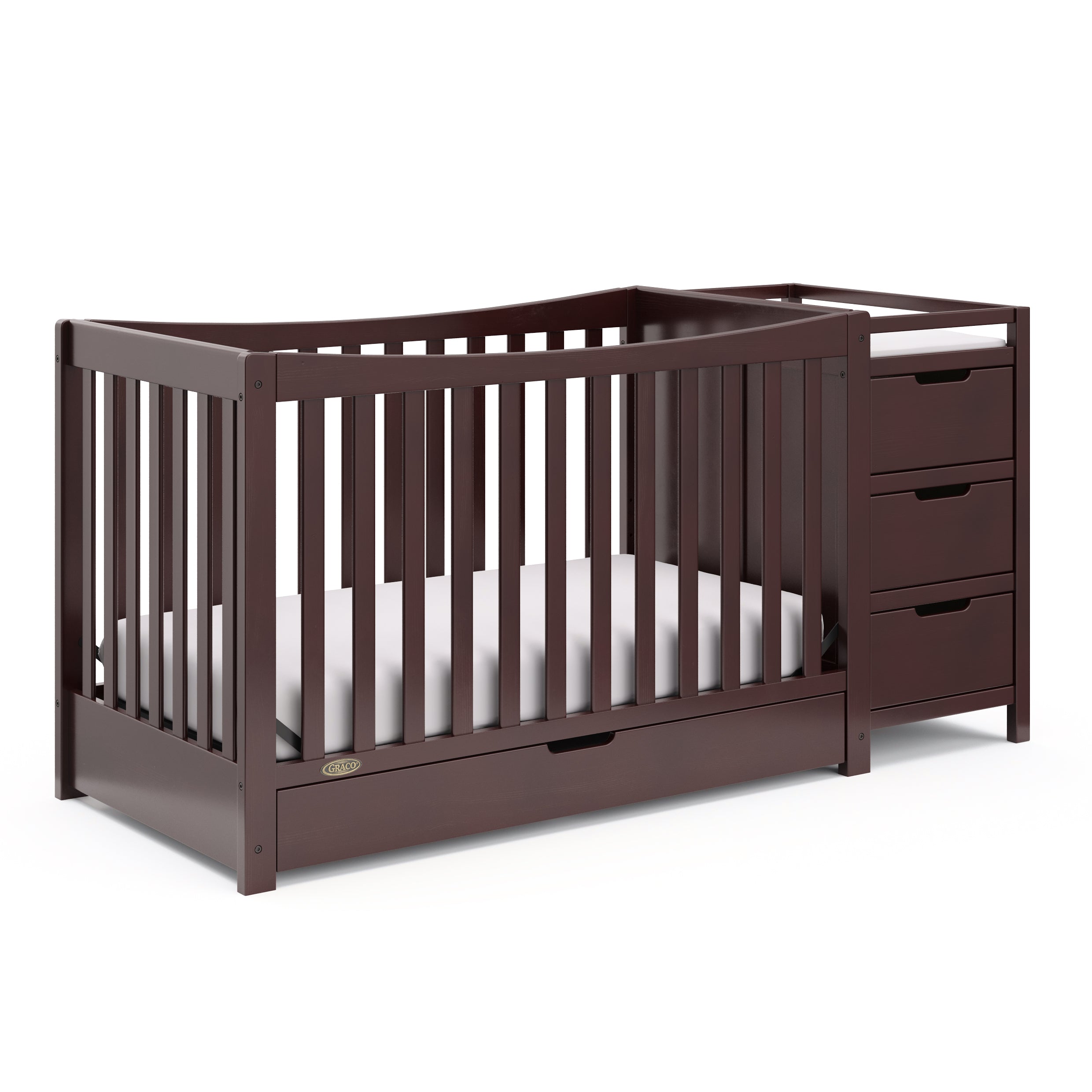 Graco® Remi 4-in-1 Convertible Crib & Changer with Drawer.