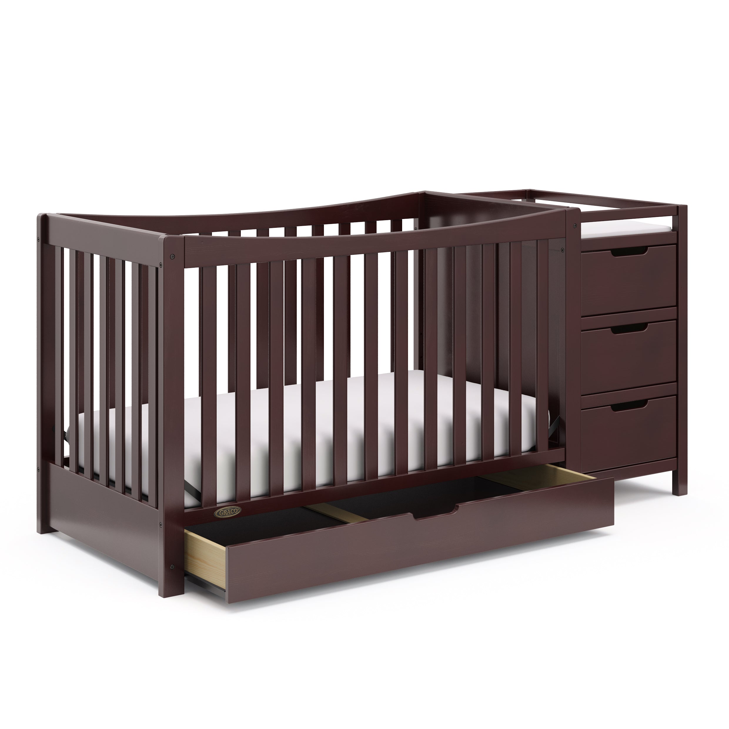 Graco® Remi 4-in-1 Convertible Crib & Changer with Drawer.