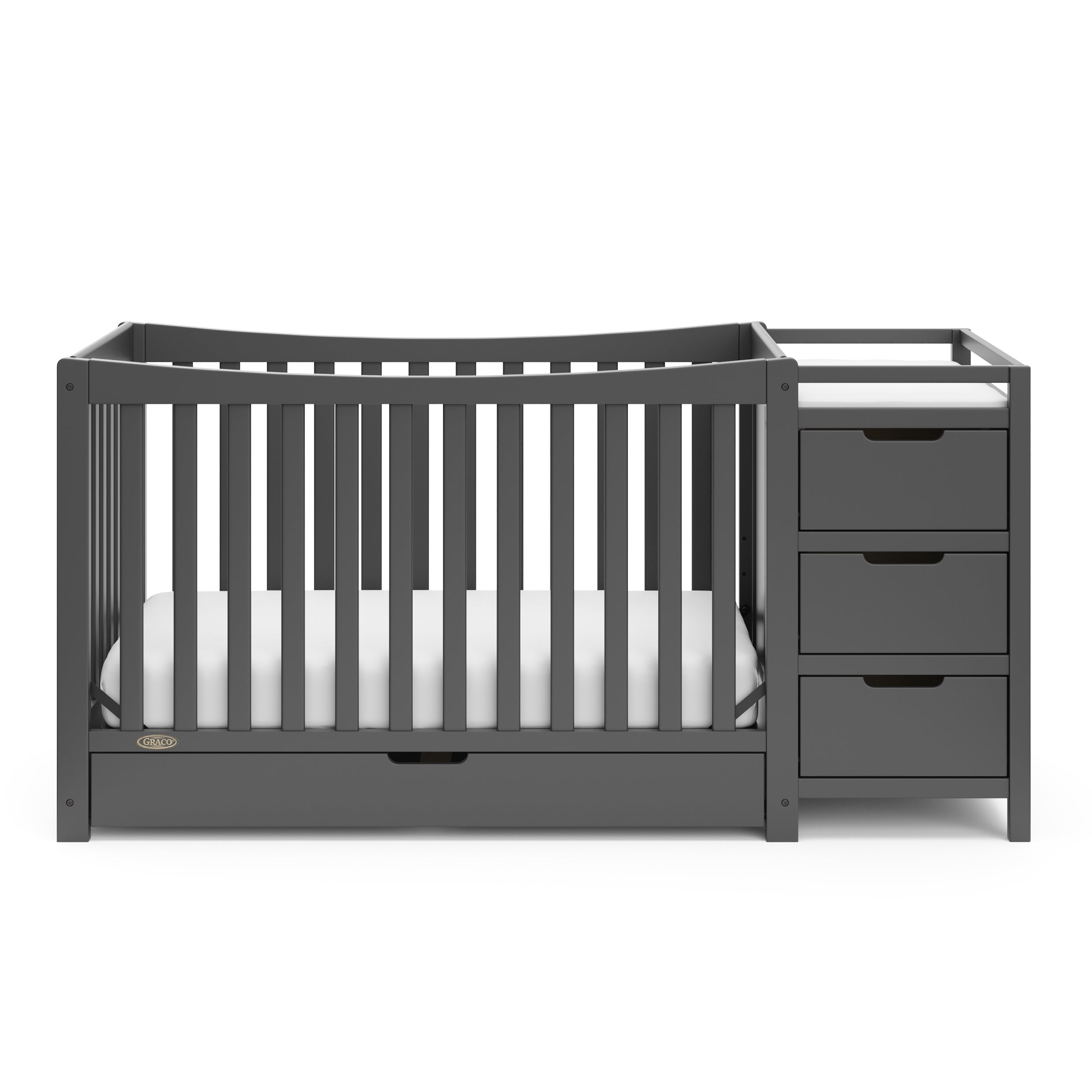 Graco® Remi 4-in-1 Convertible Crib & Changer with Drawer.