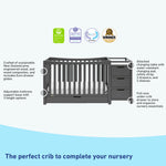Graco® Remi 4-in-1 Convertible Crib & Changer with Drawer.