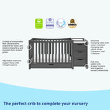 Graco® Remi 4-in-1 Convertible Crib & Changer with Drawer.