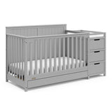 Graco® Hadley 5-in-1 Convertible Crib & Changer with Drawer.