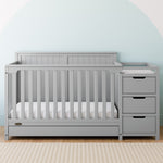 Graco® Hadley 5-in-1 Convertible Crib & Changer with Drawer.