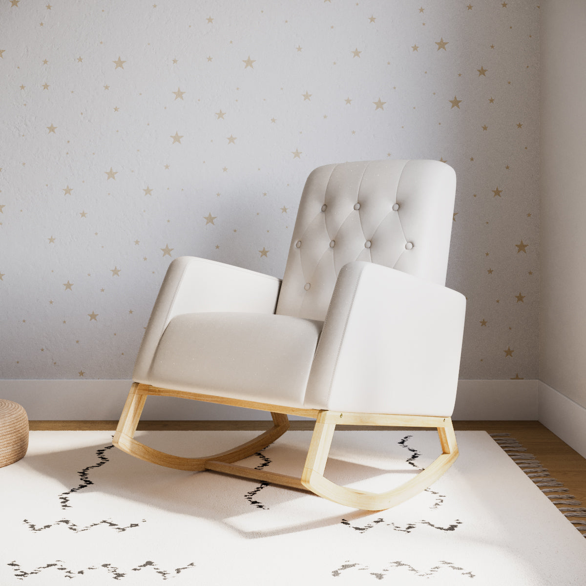 Storkcraft® Northern Lights® Upholstered Nursery Rocker.