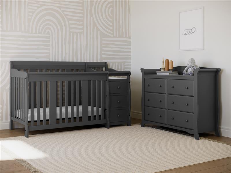 Storkcraft® Portofino 5-in-1 Convertible Crib & Changer.