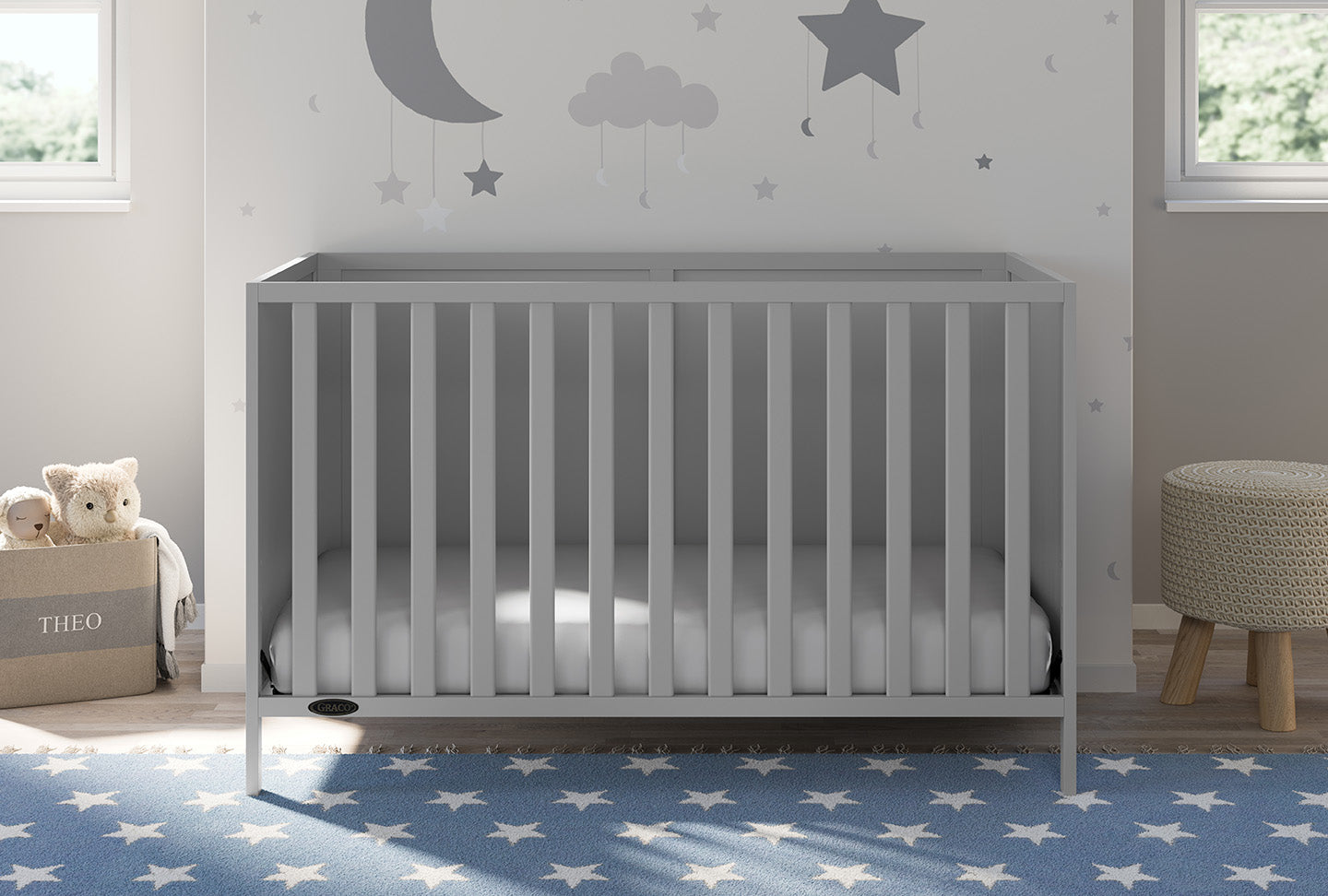 Graco® Theo 3-in-1 Convertible Crib.