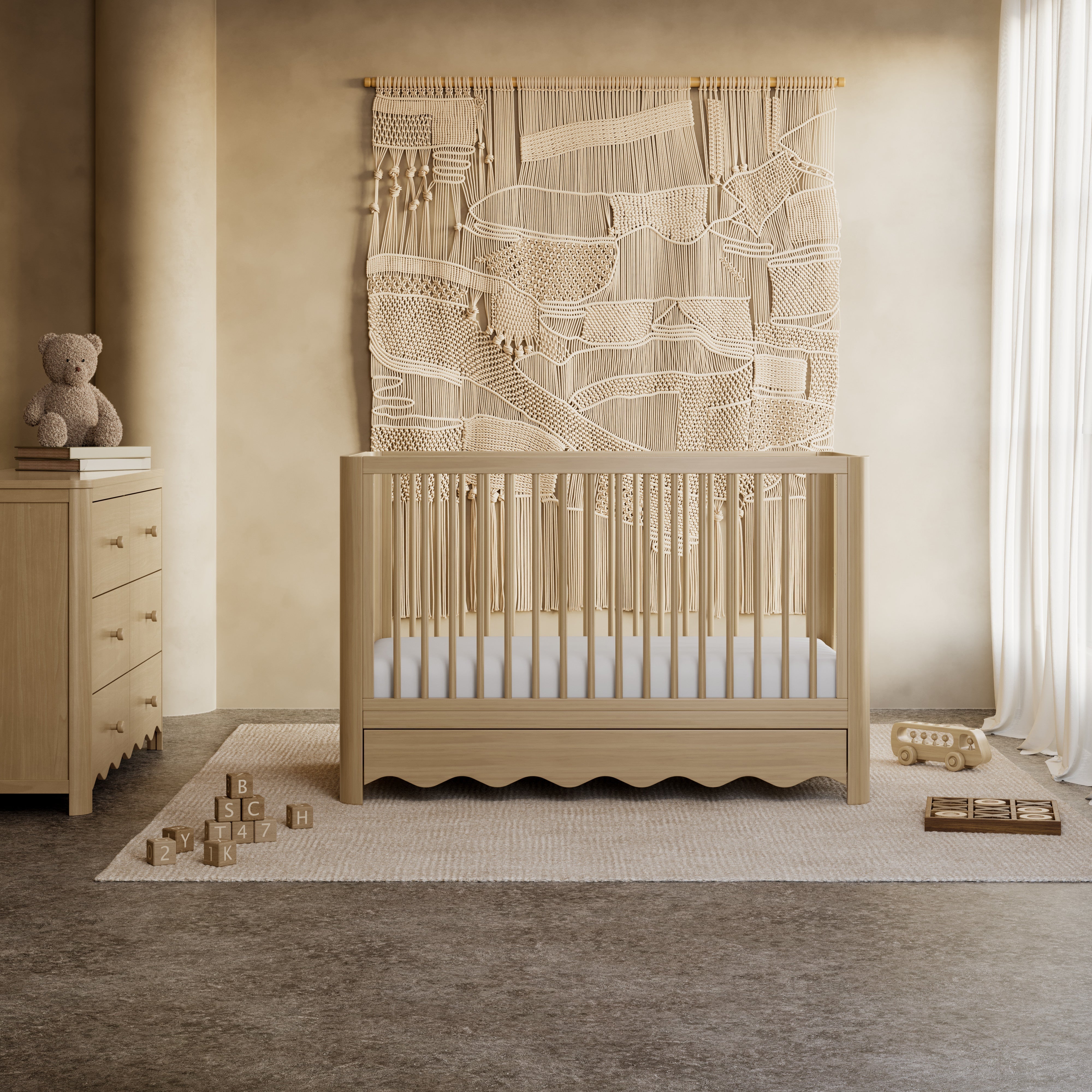 light brown crib and dresser Jenny Lind Heirloom Deep Brown Wood Convertible Baby Crib with Toddler Bed  Rail