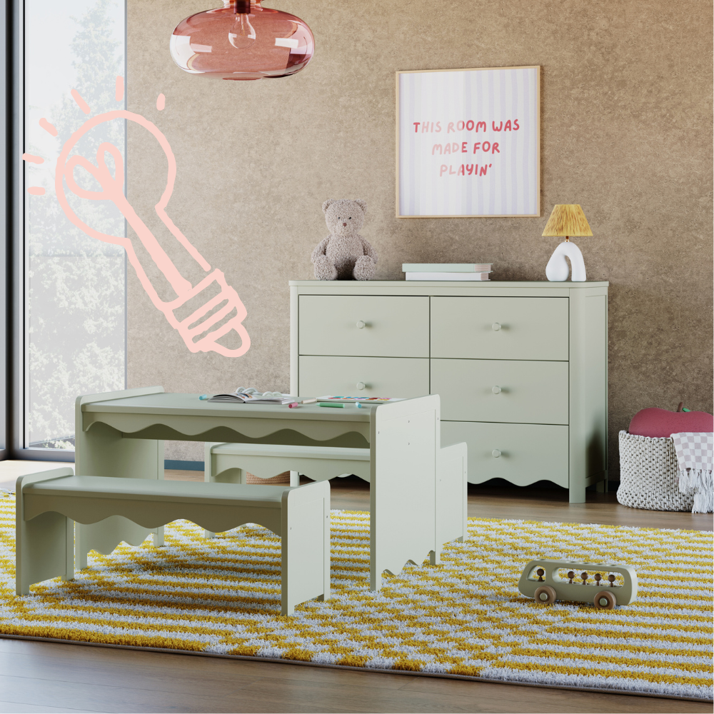 Create a Play-and-Learn Corner That Grows with Your Child.