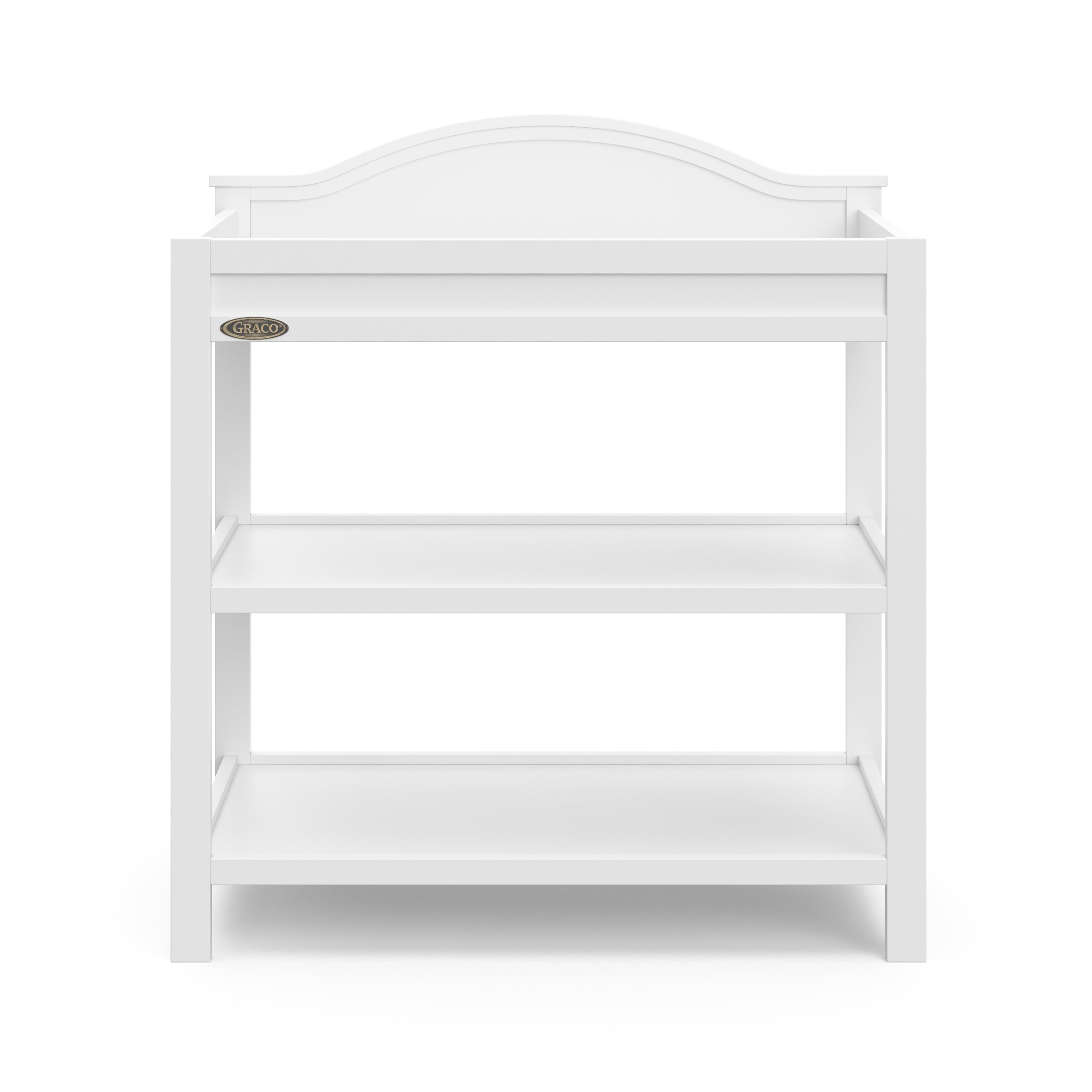 Story white changing table front view