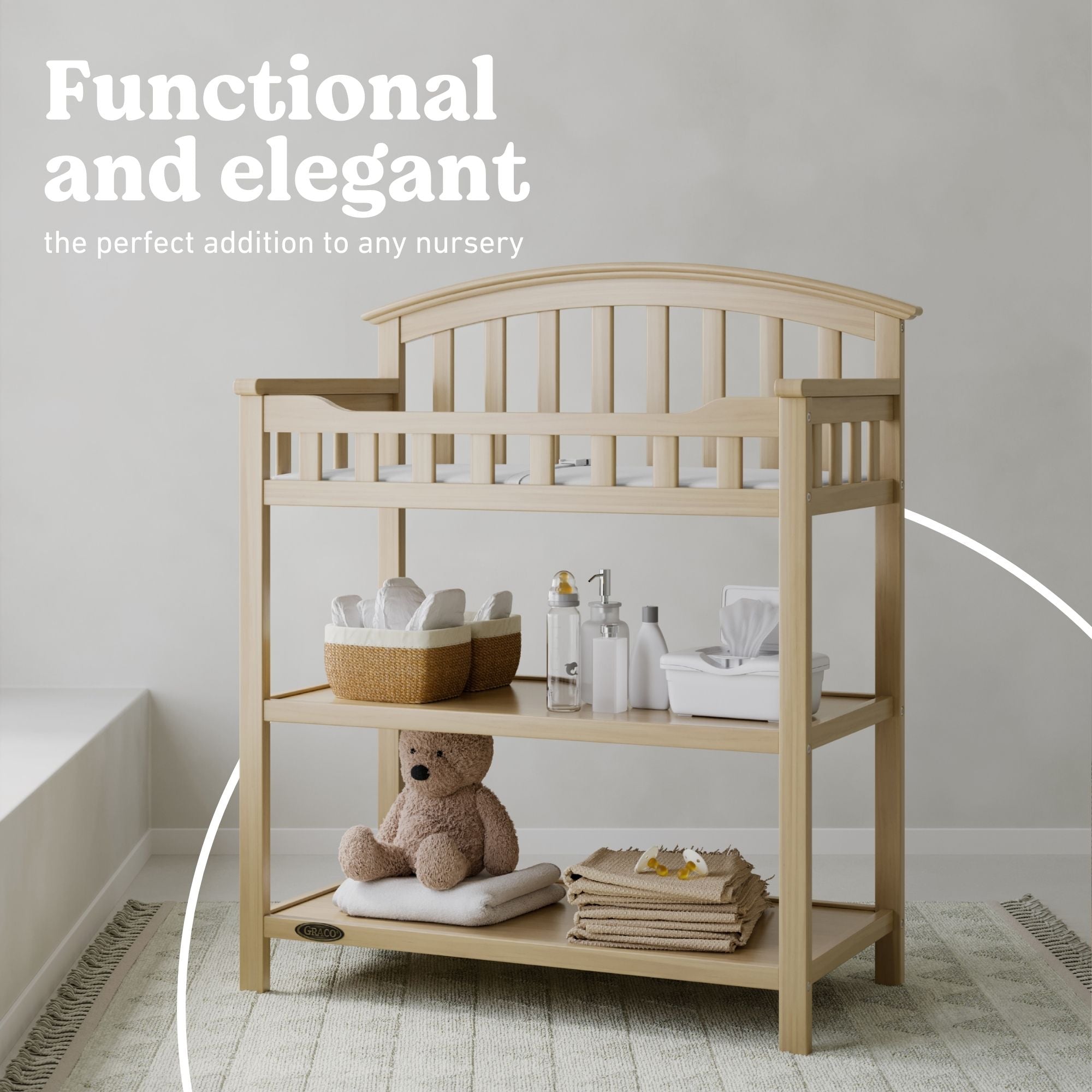 Graco driftwood changing table