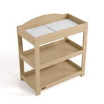 Customizable driftwood changing table top view