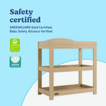 Graco driftwood customizable changing table certifications callout