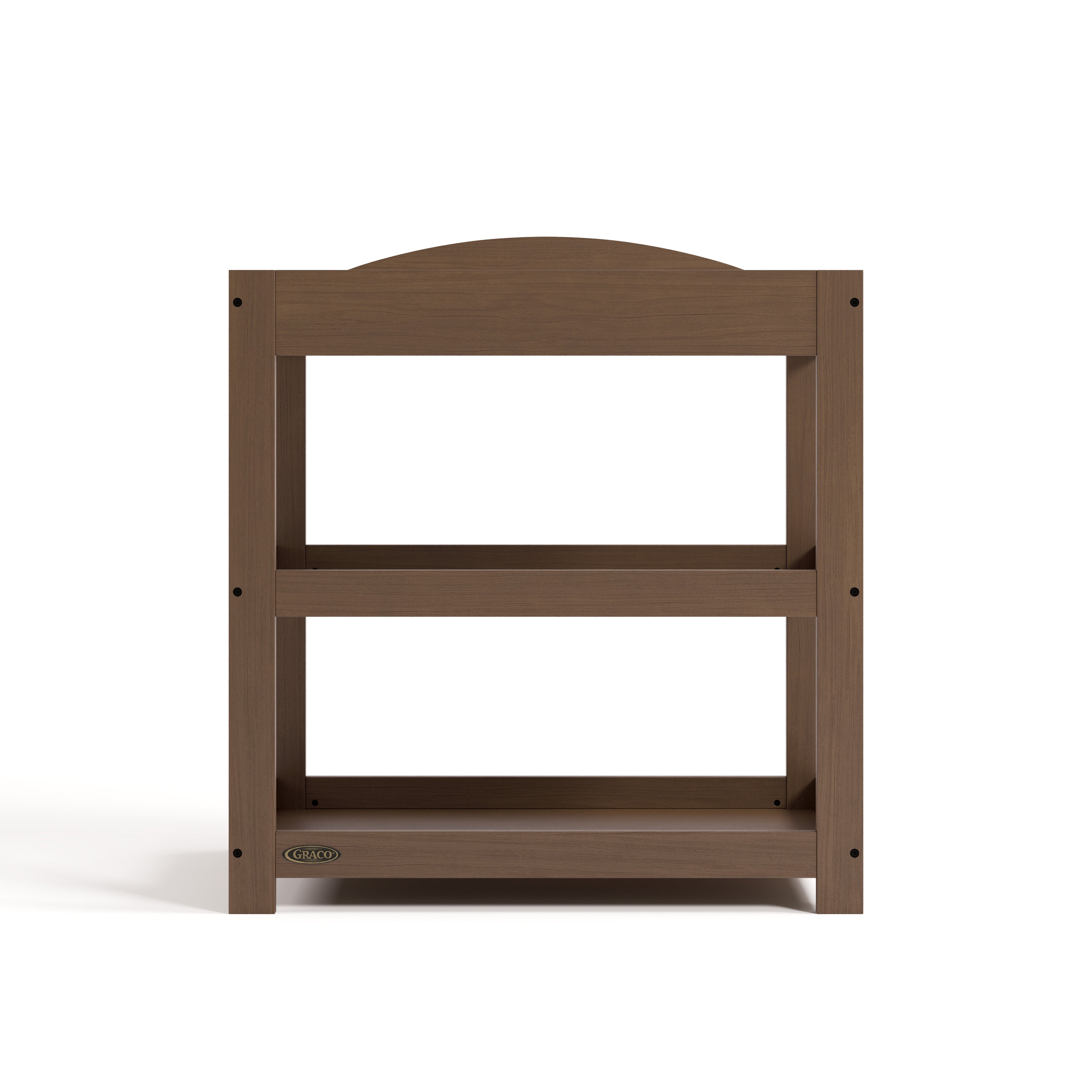 Customizable hazelnut changing table front view