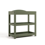 Customizable olive changing table angle view
