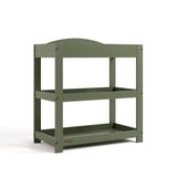 Customizable olive changing table angle view