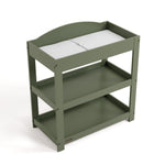 Customizable olive changing table top view