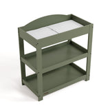 Customizable olive changing table top view